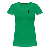 "Affirmative Gear" - Small Brand Logo, WOMEN'S Premium T-Shirt - kelly green