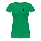 "Affirmative Gear" - Small Brand Logo, WOMEN'S Premium T-Shirt - kelly green