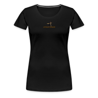 "Affirmative Gear.com" - With Small Brand Logo, WOMEN'S Premium T-Shirt - black