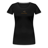 "Affirmative Gear.com" - With Small Brand Logo, WOMEN'S Premium T-Shirt - black