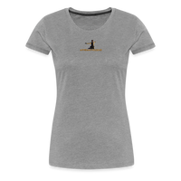 "Affirmative Gear.com" - With Small Brand Logo, WOMEN'S Premium T-Shirt - heather gray