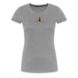 "Affirmative Gear.com" - With Small Brand Logo, WOMEN'S Premium T-Shirt - heather gray