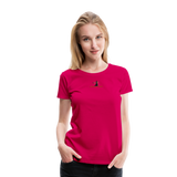 "Affirmative Gear.com" - With Small Brand Logo, WOMEN'S Premium T-Shirt - dark pink