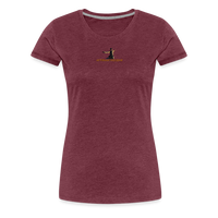 "Affirmative Gear.com" - With Small Brand Logo, WOMEN'S Premium T-Shirt - heather burgundy