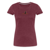 "Affirmative Gear.com" - With Small Brand Logo, WOMEN'S Premium T-Shirt - heather burgundy