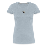 "Affirmative Gear.com" - With Small Brand Logo, WOMEN'S Premium T-Shirt - heather ice blue