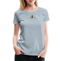 "Affirmative Gear.com" - With Small Brand Logo, WOMEN'S Premium T-Shirt - heather ice blue