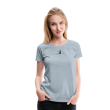 "Affirmative Gear.com" - With Small Brand Logo, WOMEN'S Premium T-Shirt - heather ice blue