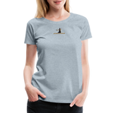 "Affirmative Gear.com" - With Small Brand Logo, WOMEN'S Premium T-Shirt - heather ice blue