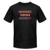 "Aspire" - "Endurance Through Adversity" - Unisex Jersey T-Shirt - black