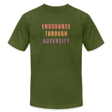 "Aspire" - "Endurance Through Adversity" - Unisex Jersey T-Shirt - olive