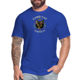 "Camo Cat Clear" - FAR OUT Unisex Jersey T-Shirt - royal blue