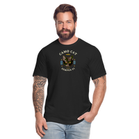 "Camo Cat Clear" - FAR OUT Unisex Jersey T-Shirt - black