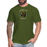 "Camo Cat Clear" - FAR OUT Unisex Jersey T-Shirt - olive