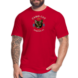 "Camo Cat Clear" - FAR OUT Unisex Jersey T-Shirt - red