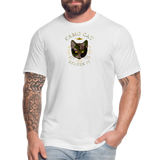 "Camo Cat Olive" - FAR OUT Unisex Jersey T-Shirt - white