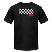 "Checkered Flag" - Endurance Through Adversity, Unisex Jersey T-Shirt - black