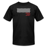 "Checkered Flag" - Endurance Through Adversity, Unisex Jersey T-Shirt - black