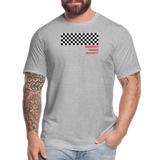 "Checkered Flag" - Endurance Through Adversity, Unisex Jersey T-Shirt - heather gray