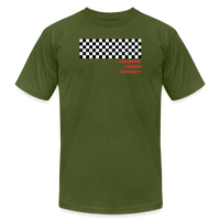 "Checkered Flag" - Endurance Through Adversity, Unisex Jersey T-Shirt - olive