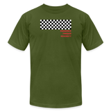 "Checkered Flag" - Endurance Through Adversity, Unisex Jersey T-Shirt - olive