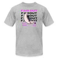 "Crescent Moon Kitty" - FAR OUT Unisex Jersey T-Shirt - heather gray