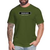 "Endurance Black Rectangle" - Endurance Through Adversity, Unisex Jersey T-Shirt - olive