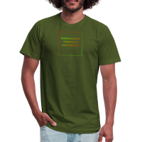 "Endurance Through Adversity" - Unisex Jersey T-Shirt - olive