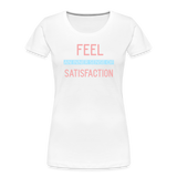 "Inner Satisfaction" - Be Stronger, Women's Premium Organic T-Shirt - white