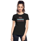 "Inner Satisfaction" - Be Stronger, Women's Premium Organic T-Shirt - black