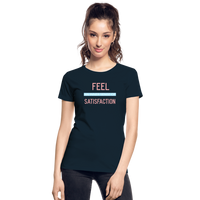 "Inner Satisfaction" - Be Stronger, Women's Premium Organic T-Shirt - deep navy