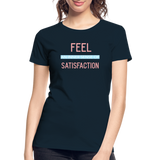 "Inner Satisfaction" - Be Stronger, Women's Premium Organic T-Shirt - deep navy