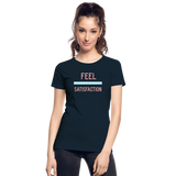 "Inner Satisfaction" - Be Stronger, Women's Premium Organic T-Shirt - deep navy