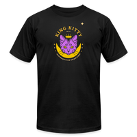 "King Kitty Purple" - FAR OUT Unisex Jersey T-Shirt - black