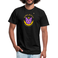 "King Kitty Purple" - FAR OUT Unisex Jersey T-Shirt - black