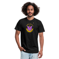 "King Kitty Purple" - FAR OUT Unisex Jersey T-Shirt - black