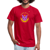 "King Kitty Purple" - FAR OUT Unisex Jersey T-Shirt - red