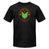 "Little Green Kitty" - FAR OUT Unisex Jersey T-Shirt - black
