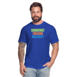 "Endurance Through Adversity" - Unisex Jersey T-Shirt - royal blue