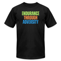 "Endurance Through Adversity" - Unisex Jersey T-Shirt - black