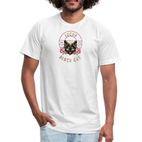 "Lucky Black Cat Clear" - FAR OUT Unisex Jersey T-Shirt - white