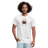 "Lucky Black Cat Clear" - FAR OUT Unisex Jersey T-Shirt - white