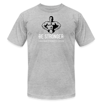 "Mr. Universe" - Be Stronger, Unisex Jersey T-Shirt - heather gray