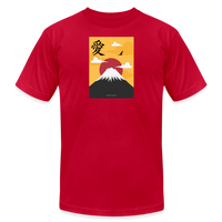 "Mt Fuji" - Other Fun Tees, Unisex Jersey T-Shirt - red