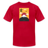 "Mt Fuji" - Other Fun Tees, Unisex Jersey T-Shirt - red