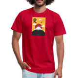 "Mt Fuji" - Other Fun Tees, Unisex Jersey T-Shirt - red