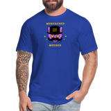 "Mustached Mouser" - FAR OUT Unisex Jersey T-Shirt - royal blue