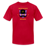"Mustached Mouser" - FAR OUT Unisex Jersey T-Shirt - red
