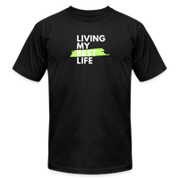 "My Best Life in Lime" - Other Fun Tees, Unisex Jersey T-Shirt - black