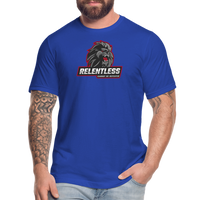 "Relentless Cannot Be Defeated Red Lion" - Unisex Jersey T-Shirt - royal blue